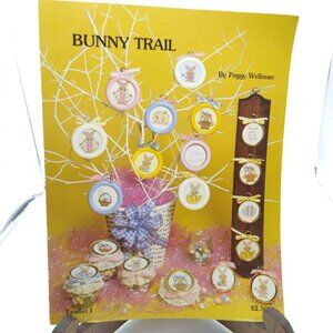 Vintage Cross Stitch Patterns, Bunny Trail Leaflet I by Peggy Wellman Designs